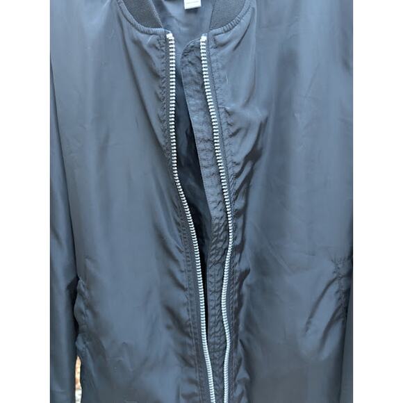FASHION NOVA MEN- black men's zip-up jacket sz Medium Bomber jacket - Picture 6 of 8